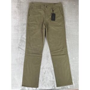 Rag & Bone Fit 2 Slim Twill Chino Pants Mens 36x32 Dark Green Stretch $228 NWT